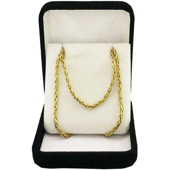 Cadena Oros 18 K Hombre Mujer Soga, 8 Grs -60 Cm Color Amarillo