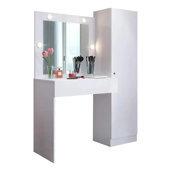 Cómoda Tocador Con Espejo Y Sistema De Luces - Armario