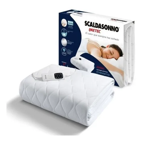 Calientacama Scaldasonno Maxi Adapto 1 Plaza Y 1/2 190x120cm Color Blanco