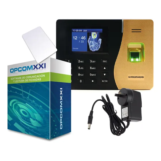 Combo Reloj K20 Control Horario Biométrico Huella+soft