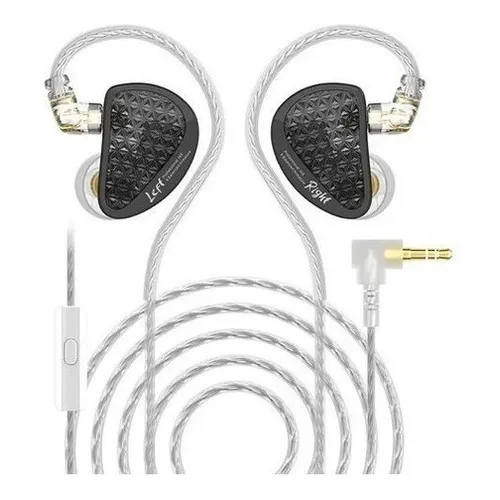 Audífonos Kz As16 Pro Con/sin Mic Sonido DE Alta Fidelidad DE Lujo Negro