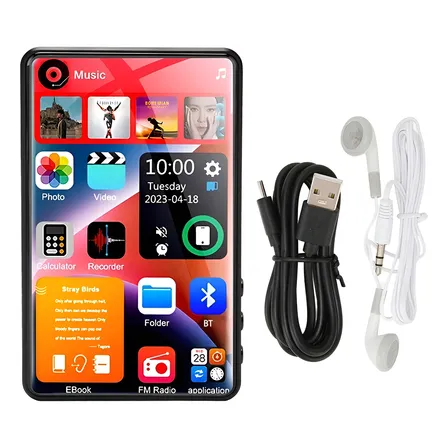 Reproductor Mp3 Mp4 Hd Pantalla Táctil Bt 5.2 Fm