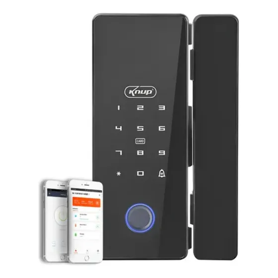 Fechadura Digital Inteligent Biométrica Para Porta De Vidro