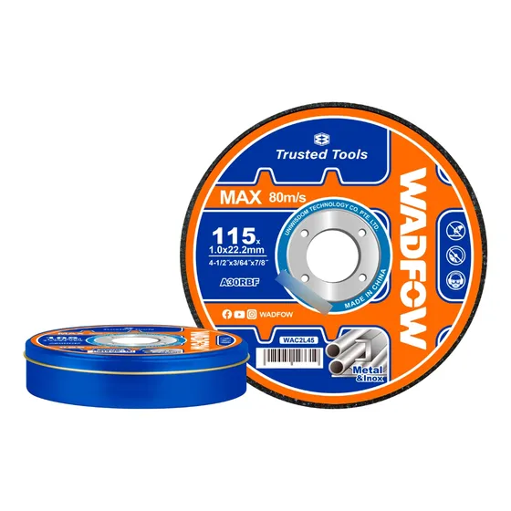 Lata X15 Unidades Disco Corte Metal 115mm Wadfow Wac2l45