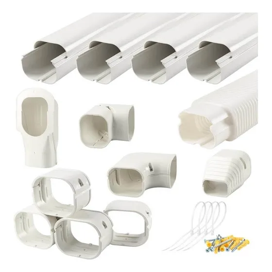 Canaletas Pvc Plástica Para Tubería De Split Marca Everwell