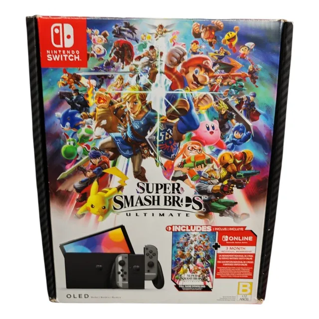 Nintendo Switch Oled Edición Súper Smash Bros Últimate Gris (Reacondicionado)