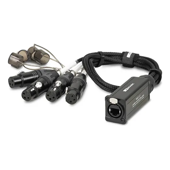 Splitter Aéreo  4ch Para Cable Cat 4x Xlr3 Hembra Mss 4 F