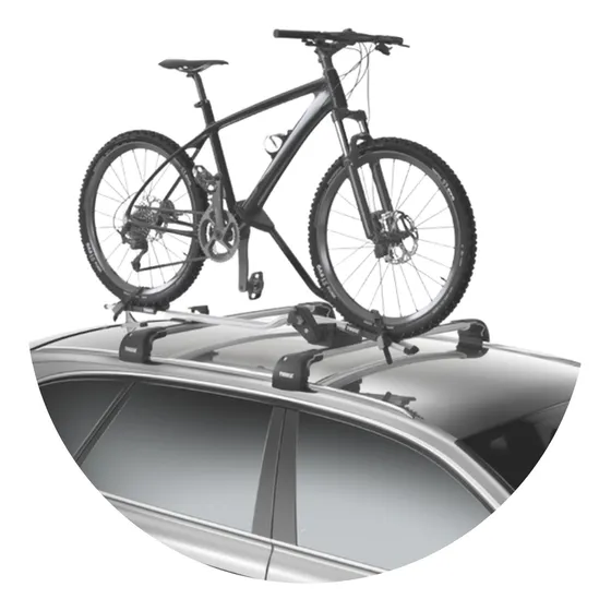 Porta Bicicleta De Techo Aluminio Con Seguro Cap 15kg Sk-066