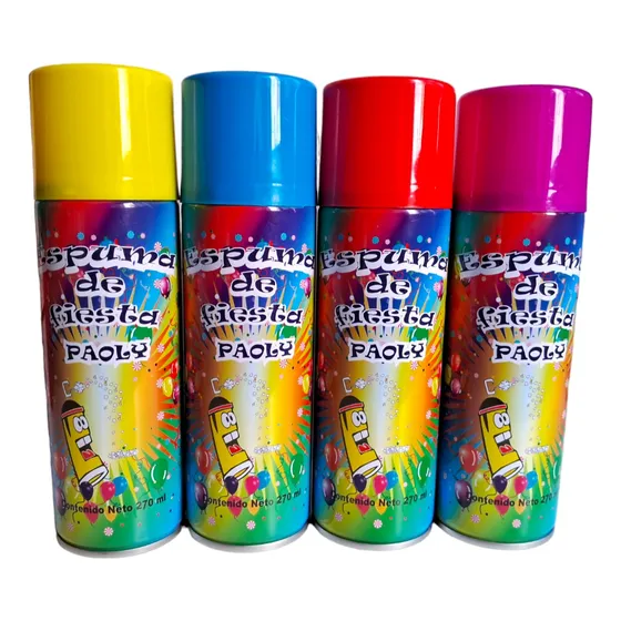 Caja Con 24 Espuma Para Fiesta Nieve En Spray 270ml