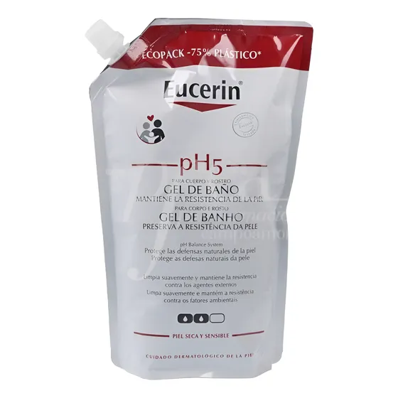 Eucerin Ph5 Gel De Baño Refill 750ml