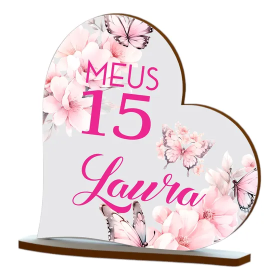 30 Lembrancinhas Meus 15 Anos  Mdf Impressão Colorida Mod 03