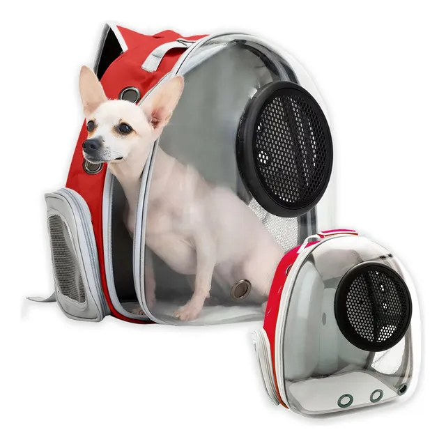 Mochila Burbuja Capsula Transporte Mascota Perro