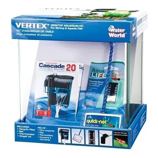 Acuario Agua Dulce Vidrio Penn Plax Vertex 2,7 Gal Kit