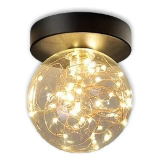 Lámpara Led De Techo Bola Moderna Luz Amarilla (te516)