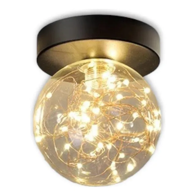 Lámpara Led De Techo Bola Moderna Luz Amarilla (te516)