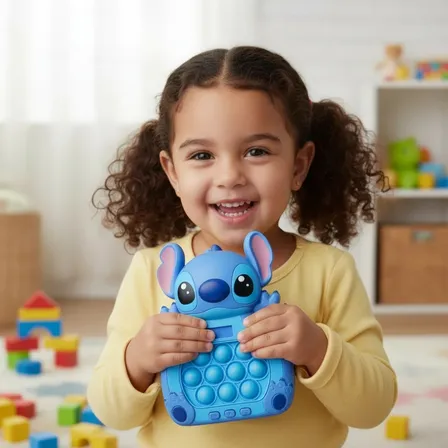 Brinquedo Pop It Stitch Educativo Gamer Infantil Com Luz
