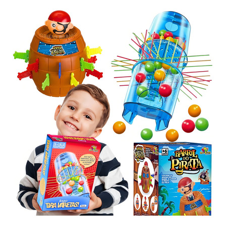 Kit 2 Jogos De Tabuleiro Infantil Educativos Pedagogicos Tira Vareta Tubo Pega Varetas Art Brink E Jogo Barril Pula Pirata Art Brink Kit 2 Jogos De Tabuleiro Infantil Educativos Pedagogicos Tira Vareta Tubo Pega Varetas Art Brink E Jogo Barril Pula Pirata Art Brink