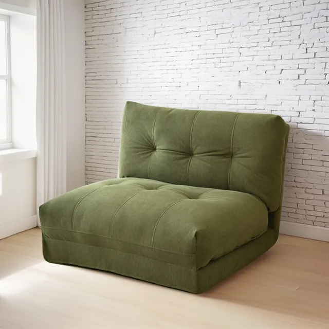 Sofá Cama De Tela Plegable Minimalista