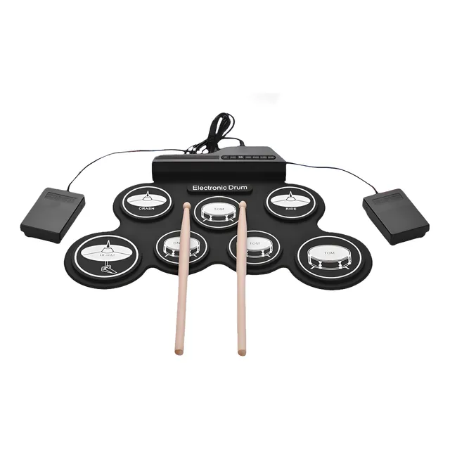 Juego De Batería Electrónica Usb Digital Y Portátil