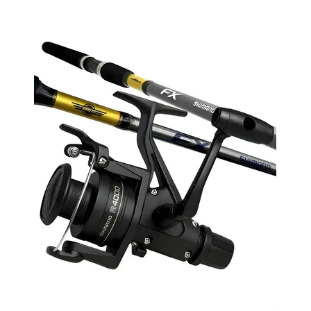 Kit Pesca Profissional Shimano Molinete Ix4000 + Vara 1,98m Preto