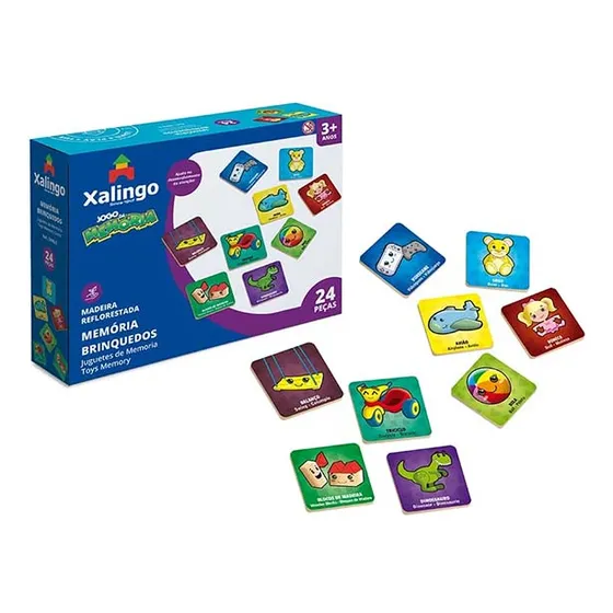 Juego Mesa Memoria Madera Frutas Xalingo