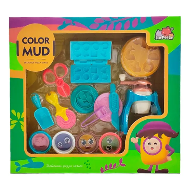Juego De Masa Con Accesorios Color Mud Delicious Pizza