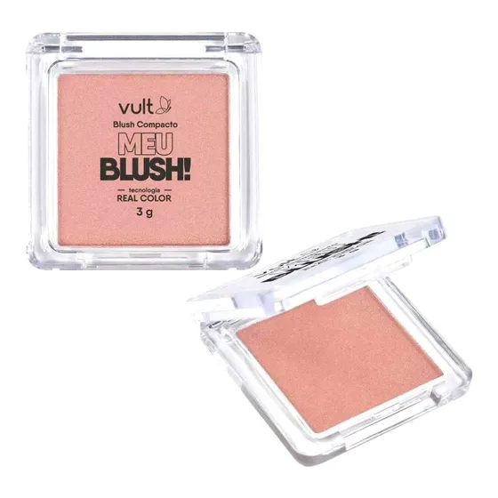 Blush Compacto Meu Blush! Vult Real Color Rosa Matte 3g