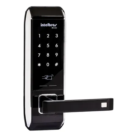 Fechadura Digital Embutir Cartão Senha Fr 320 Intelbras