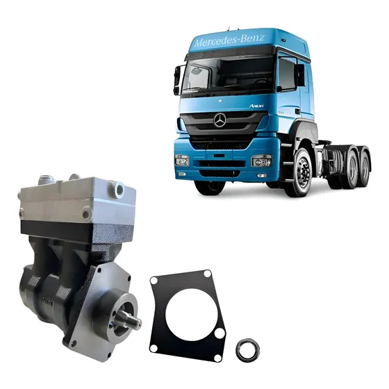 Compressor Ar 2 Cilindro Mb Axor 2640 2644 3340 3344 Premium