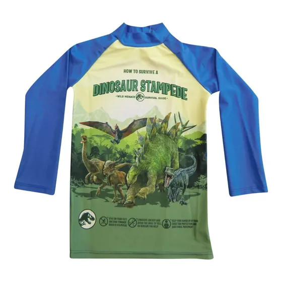 Traje Baño Malla Remera Protección Uv 50 Jurassic World