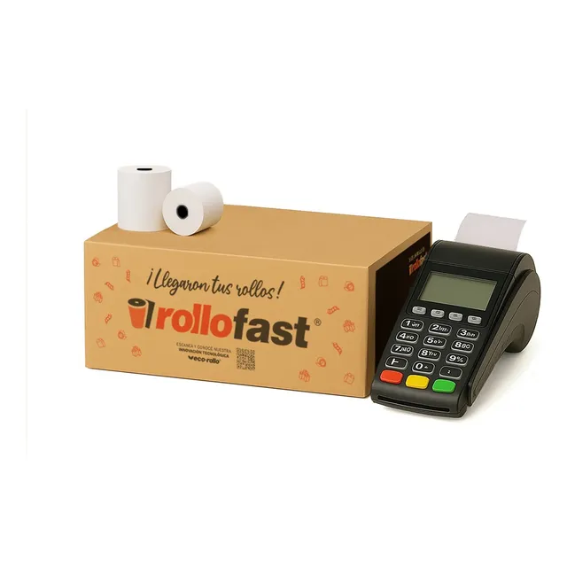 Rollo Termico 57x40mm - Caja X 78 - El Más En Pos Color Blanco