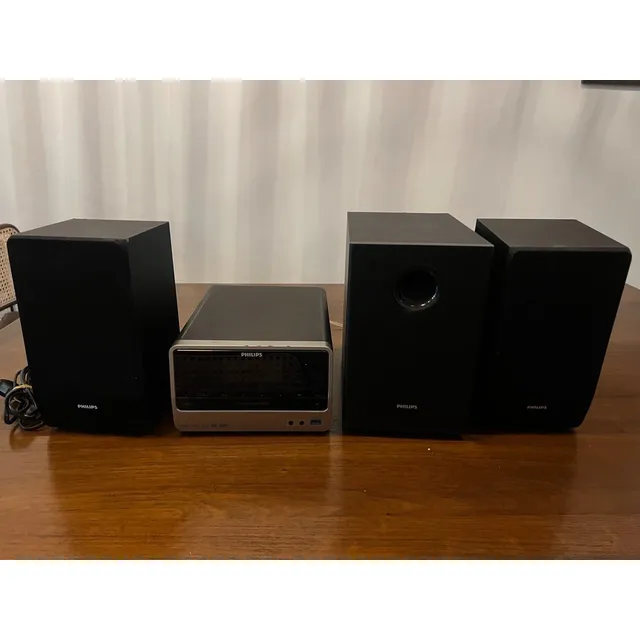 Mini Home Theater Philips Mcd183 - Dvd, Usb Y Parlantes Gris