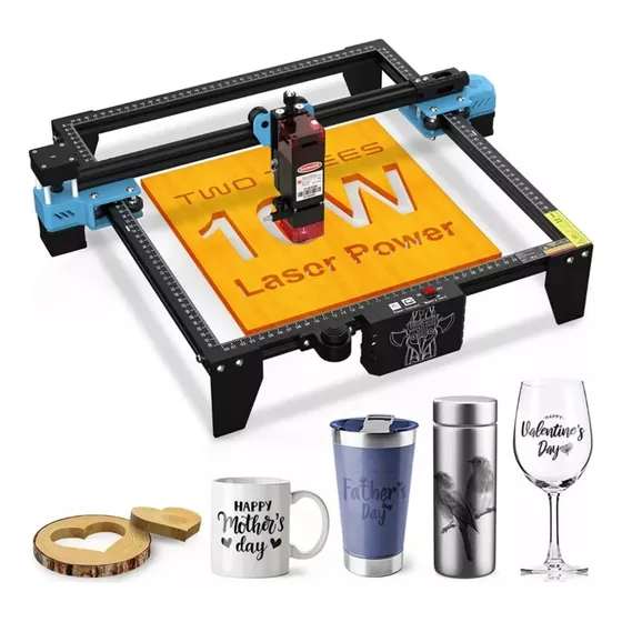 Impressora CNC Laser TTS-10 Pro Máquina de Gravação Corte 80W Corte e Gravação Wi-Fi para Madeira Metal Acrílico