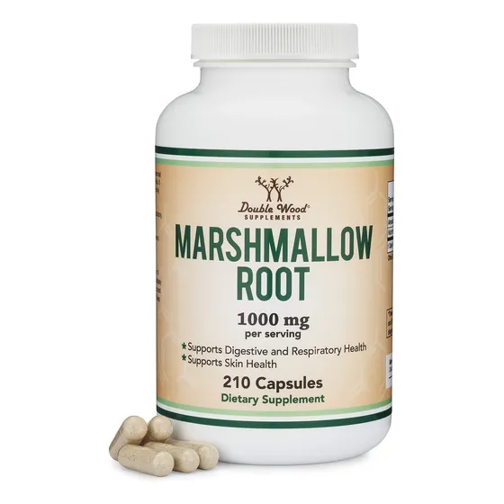 Suplementos Double Wood, Cápsulas De Raíz De Malvavisco, 210