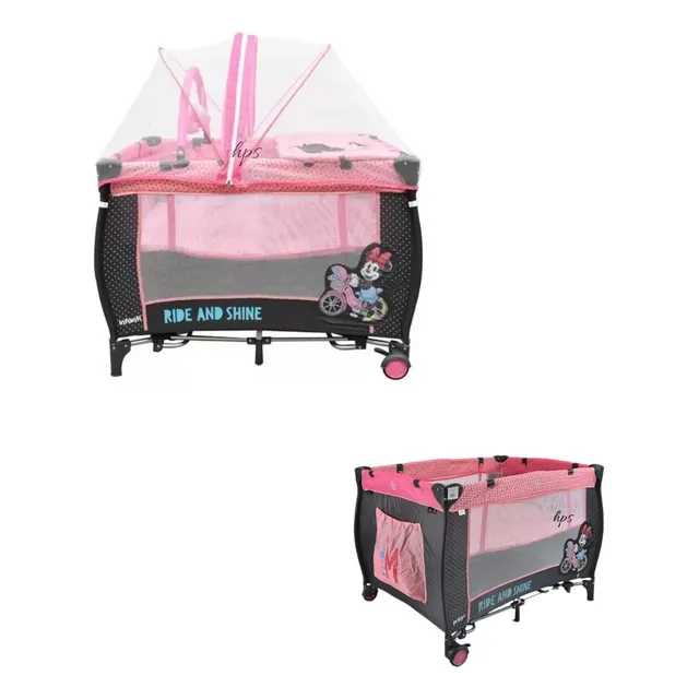 Cuna Corral Para Bebe Ebaby En Aluminio Con Mecedoras 
