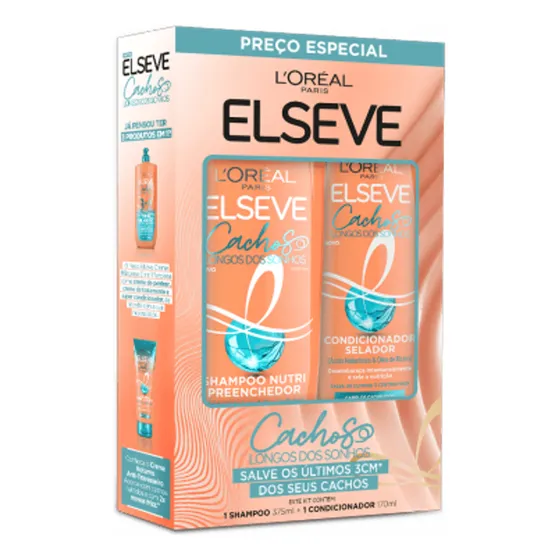 Elseve Kit Shampoo375ml+condicionador170ml Cachos Dos Sonhos