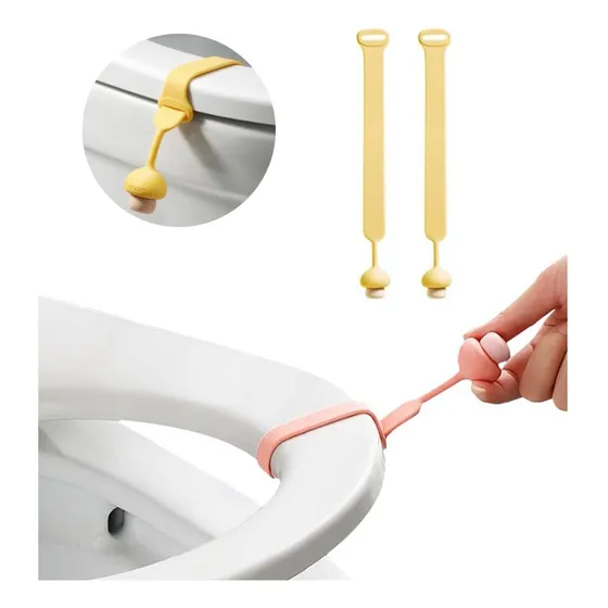 Manija Soporte Elevador Levanta Asiento Tapa Inodoro Pack X2