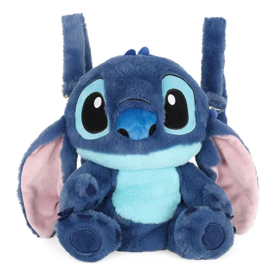 Pelúcia Stitch Grande 30cm Versátil 3em1 Antialérgico Disney Cor Azul