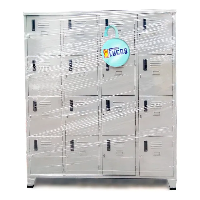 Locker 16 Puertas Metalico De 4 Casilleros