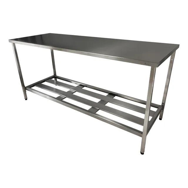 Mesa Manipulacao 190x70x90 Aço Inox Com Paneleiro Industrial