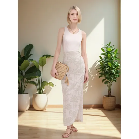 Falda Para Mujer Largo Marca Patprimo Color Verde #30140401