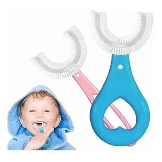 Cepillo De Dientes De Niños Forma De U Boca Entera Silicona
