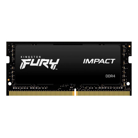 Memória RAM Fury Impact DDR4 color preto  8GB 1 Kingston KF432S20IB/8