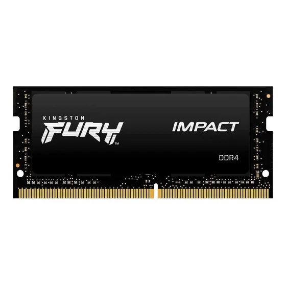 Memoria RAM Sodimm Fury Impact DDR4 gamer color negro 8GB 1 Kingston KF432S20IB/8 para Notebook