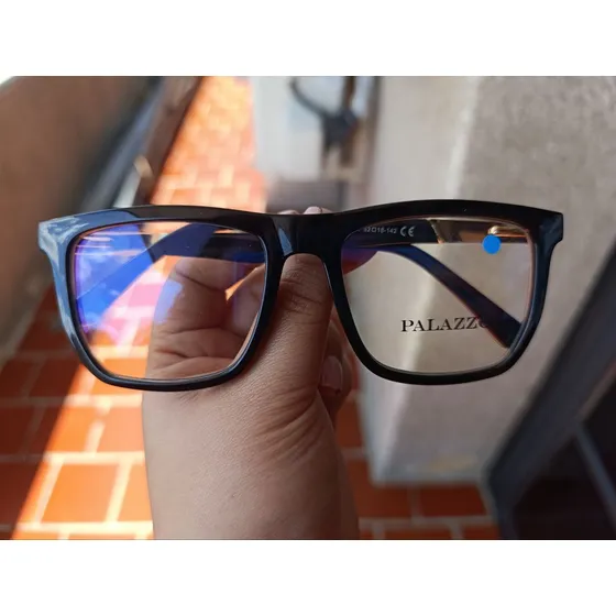 Lentes De Montura Palazzo  De Policarbonato Negro Unisex
