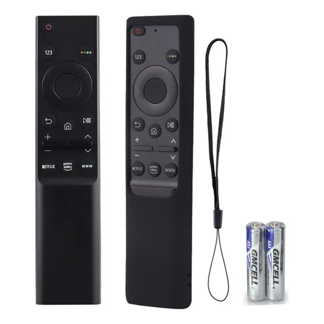 Control Remoto Compatible Con Samsung Smart Tv 4k Curve Uhd Para Au7000 Au8000 Con funda + Pila Xtwe