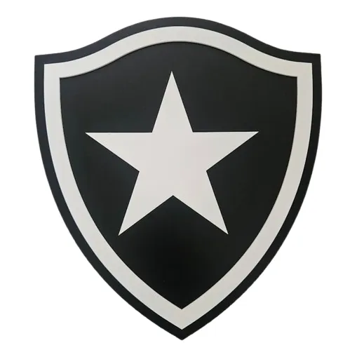 Escudo Do Botafogo Em Mdf - Tamanho 60x54cm