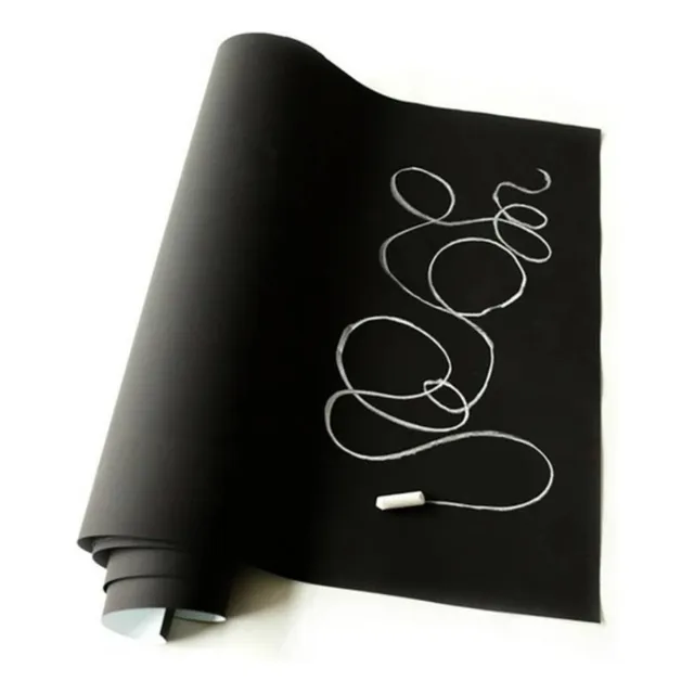 Vinilo Autoadhesivo Simil Pizarra Muresco X 2 Mts 280551 Color Negro
