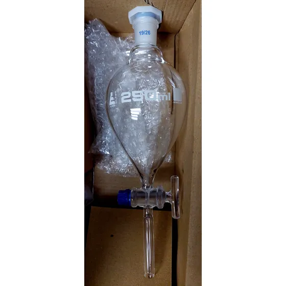 Embudo Vidrio De Separación Decantacion 250ml Labglass