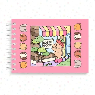 Livro De Colorir Capa Dura Bobbie Goods A5 Livro De Colorir Capa Dura Bobbie Goods A5